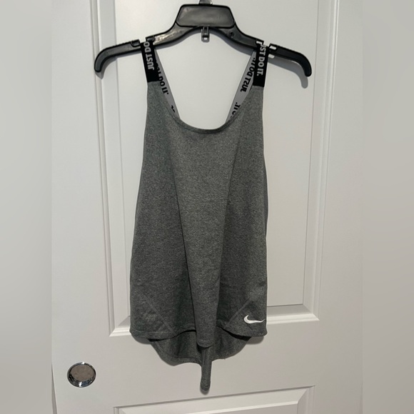 Nike JUST DO IT crisscross back tank top size m - Picture 1 of 9